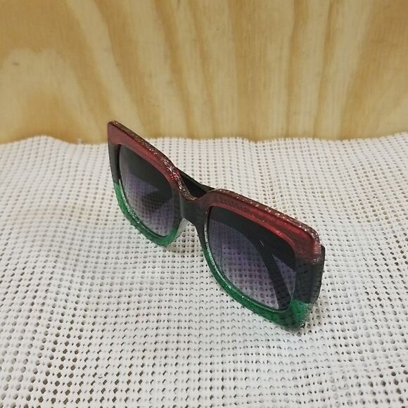 High Fashion Wide Frame Patchwork Sunglasses Women. - Picture 7 of 9